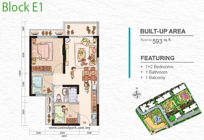 Affordable Apartment for Sale, Central Park @ Damansara Aliff, Johor Bahru. For full details, please visit us at www.CentralPark.com.my